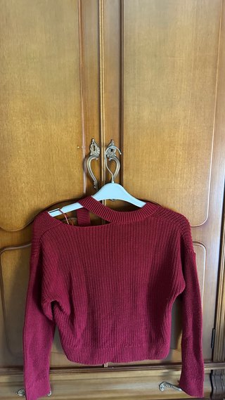 Jersey Mango Teen Asimétrico Rojo Talla S-M