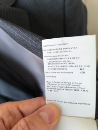 Americana Hugo Boss Raya Gris