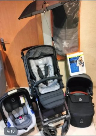 Carrito Bebé Jane Muum 4 Piezas + Accesorios