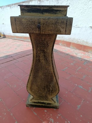 Mesa libro madera con cajón
