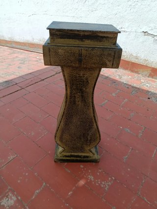 Mesa libro madera con cajón