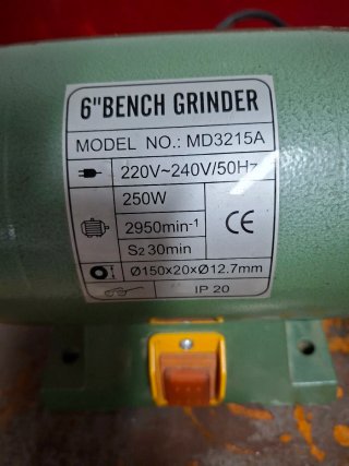 Esmeriladora Amoladora de banco 250W