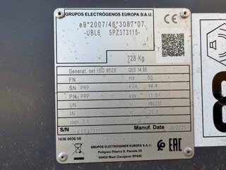 Generador Atlas Copco QAS14 Nuevo