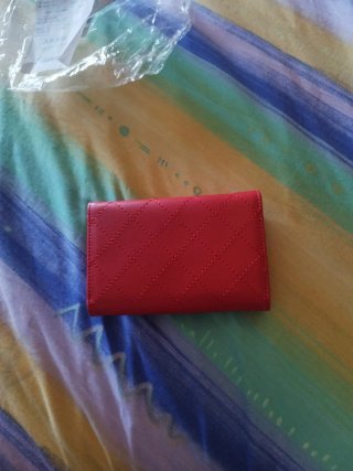 Monedero mujer rojo acolchado