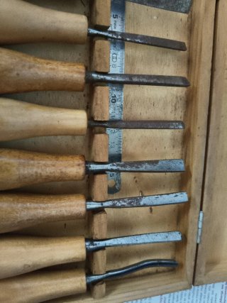 Juego de cinceles para madera 10 pzas