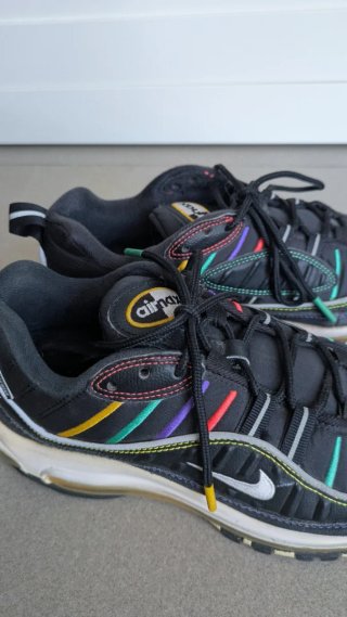 Nike Air Max 98 Negras Multicolor