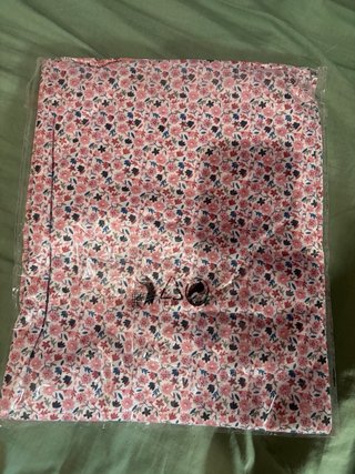 Camisón largo floral rosa