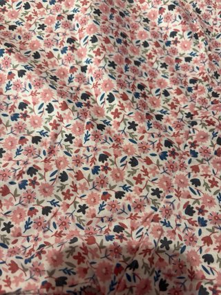 Camisón largo floral rosa