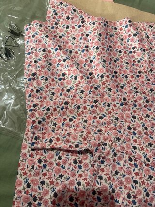Camisón largo floral rosa