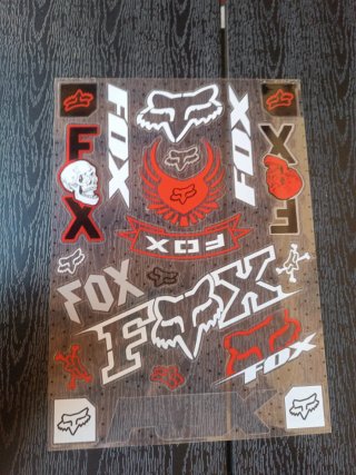 Pegatinas números y Fox moto quad