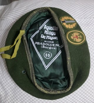 Boina COE verde militar desuso