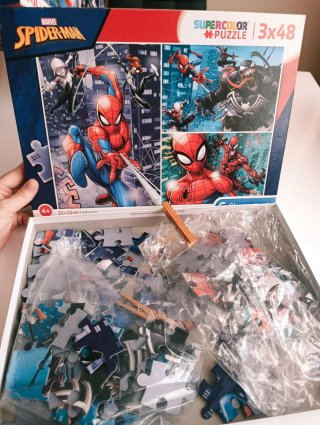 Pack 3 Puzzles Spiderman 3x48 Clementoni