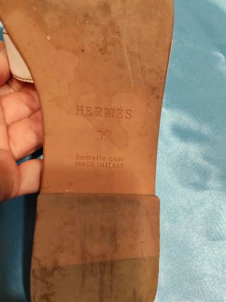 Mule Hermes Oran bianche