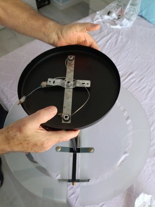 Lámpara de techo moderna cristal y metal