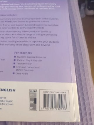 Libros de inglés de 2º de bachillerato