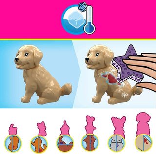 Mega Barbie Color Reveal Train 'n Wash Pets