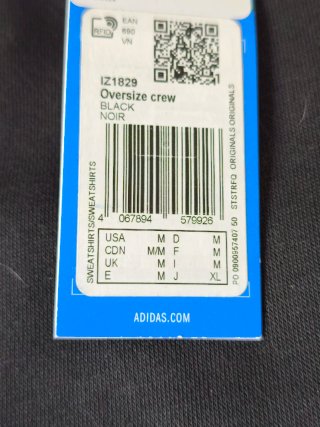 Sudadera Adidas Oversize Crew Talla M