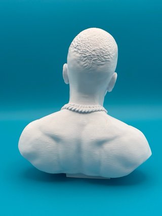 Busto 3D Ebbasta Rap - 25cm