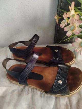 Sandalias Yokono Mujer Negro/Marrón