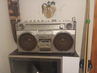 Radiocasete Crown Años 80 Plata