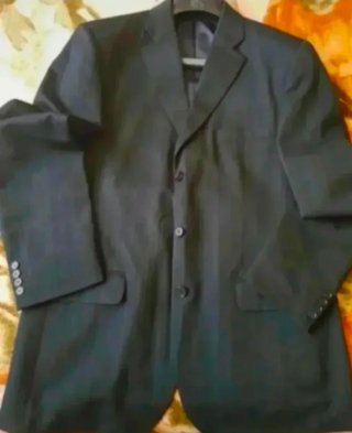 Traje de chaqueta gris chico Talla XL