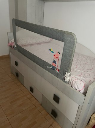 Armario juvenil 2 puertas cama nido, comoda y esta