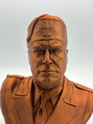 Busto Mussolini 3D - Altezza 18cm