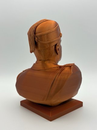Busto Mussolini 3D - Altezza 18cm