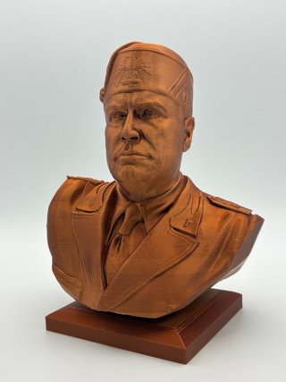 Busto Mussolini 3D - Altezza 18cm