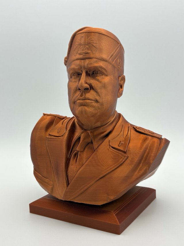 Busto Mussolini 3D - Altezza 18cm