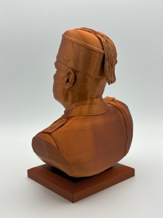 Busto Mussolini 3D - Altezza 18cm