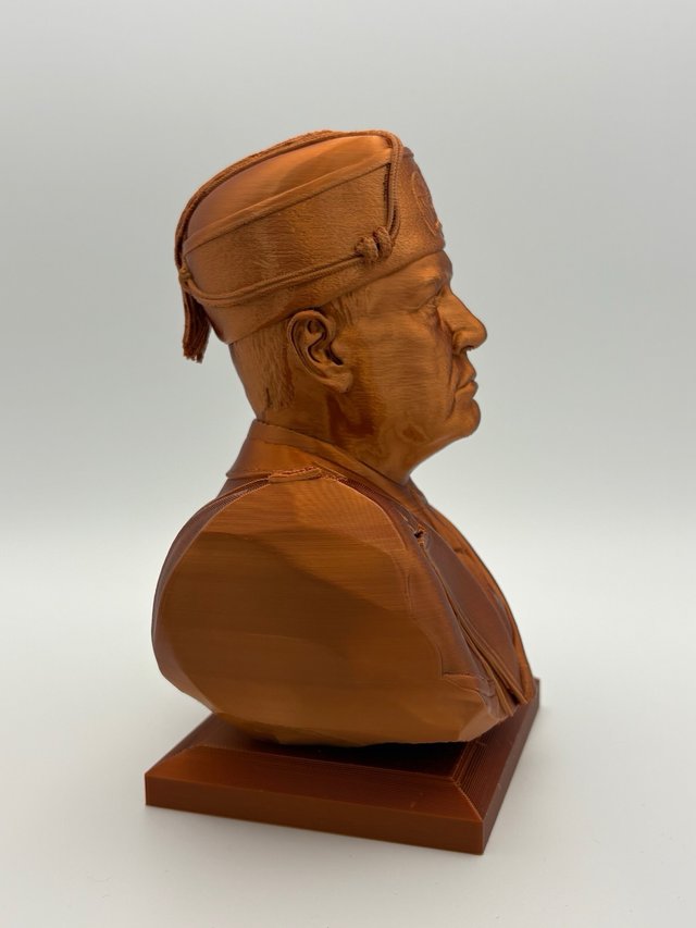 Busto Mussolini 3D - Altezza 18cm