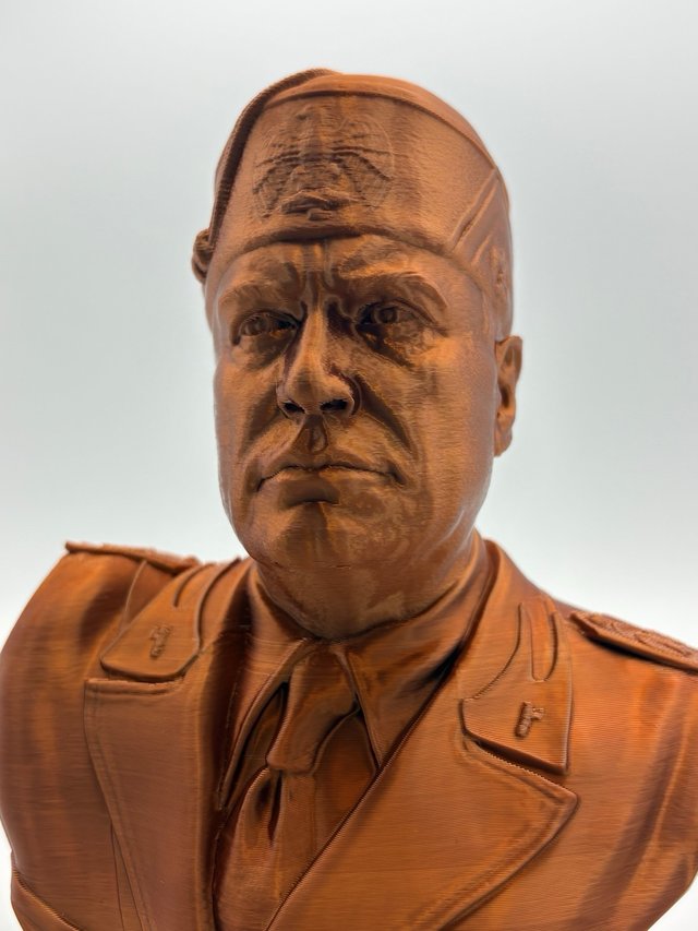 Busto Mussolini 3D - Altezza 18cm
