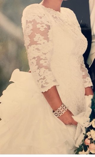 Vestido de Novia Chantillí y Pedrería