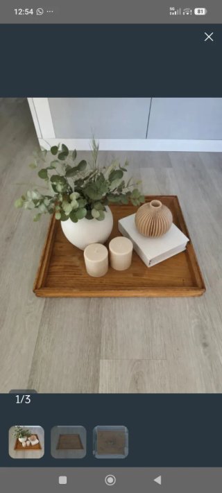 Lote de madera decorativo