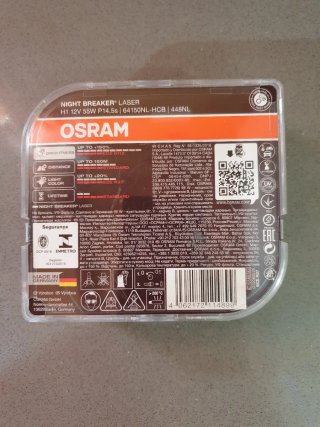 Bombillas Osram H1 12V 55W Night Breaker Laser