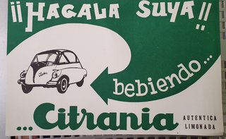 CARTEL LIMONADA CITRANIA CASTELLÓN ISETTA ISO