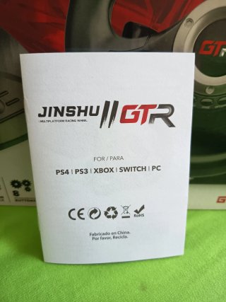Volante Jinshu GTR para PS4, PS3, Xbox, Switch, PC