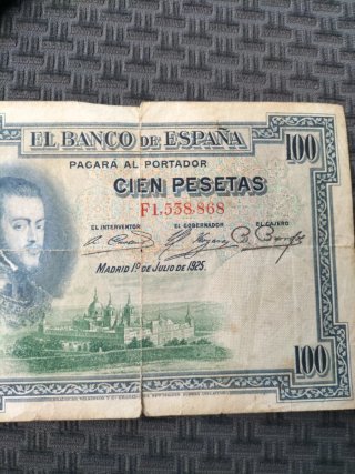 Billete 100 Pesetas Banco de España 1925