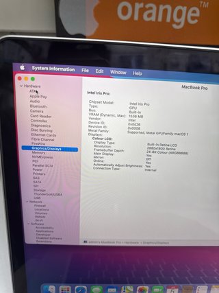 MacBook Pro Retina 15 2015 16/512GB intel core i7