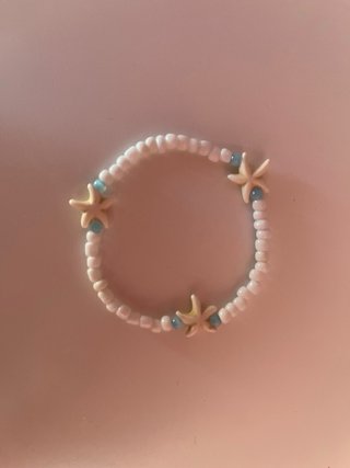 Pulsera hecha a mano con estrella de mar