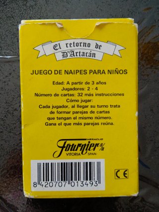 Juego Naipes D'Artacan 90s Fournier