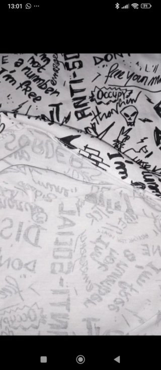 Camiseta Liberto 12A/152cm graffiti