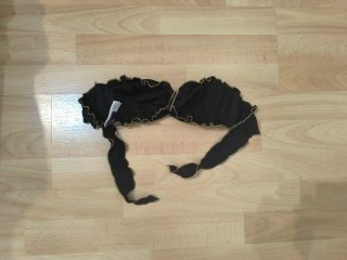 Bikini Etam Negro Talla S con Detalles Dorados