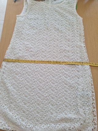 Vestido blanco encaje Esprit talla única