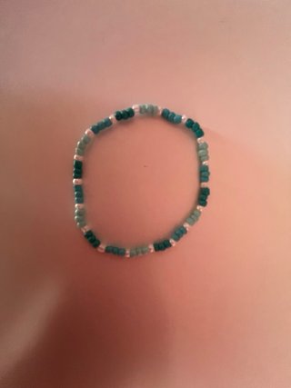 Lote de 2 pulseras hechas a mano con cuentas