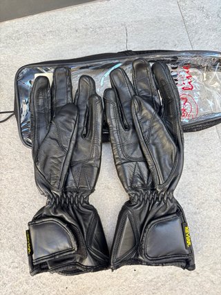 Guantes de Moto roccoline y rainers Negros y Rojos