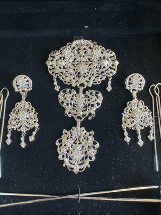 Aderezo Fallera Plata Dalila