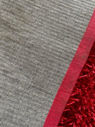 Tappeto Shaggy Ottomano Rosso Spesso 240x170