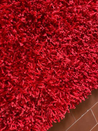 Tappeto Shaggy Ottomano Rosso Spesso 240x170